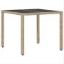 Juego de Comedor de Jardín de 5 Piezas con Cojines Beige de Poliratán von , Gartenstühle - Ref: Foro24-3334888, Preis: 341,75...