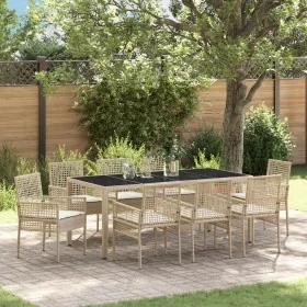 Conjunto de Comedor de Jardín de 9 Piezas con