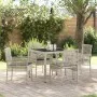 Set de Comedor de Jardín de 5 Piezas con Cojines Gris Claro de Poliratán von , Gartenstühle - Ref: Foro24-3334896, Preis: 327...