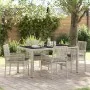 Conjunto de Comedor de Jardín de 5 Piezas con Cojines Gris Claro de Poliratán by , Garden chairs - Ref: Foro24-3334897, Price...
