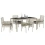 Conjunto de Comedor de Jardín de 5 Piezas con Cojines Gris Claro de Poliratán by , Garden chairs - Ref: Foro24-3334897, Price...