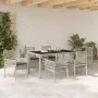 Juego de comedor de jardín de 7 piezas con cojines en gris claro de poliratán von , Gartenstühle - Ref: Foro24-3334898, Preis...