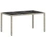 Juego de comedor de jardín de 7 piezas con cojines en gris claro de poliratán von , Gartenstühle - Ref: Foro24-3334898, Preis...