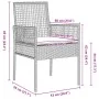 Juego de comedor de jardín de 7 piezas con cojines en gris claro de poliratán von , Gartenstühle - Ref: Foro24-3334898, Preis...