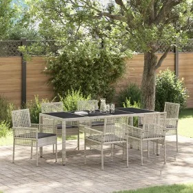 Juego de Comedor de Jardín de 7 Piezas con
