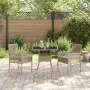 Conjunto de Comedor de Jardín de 3 Piezas Beige de Ratán Sintético de , Sillas de jardín - Ref: Foro24-3334929, Precio: 205,5...