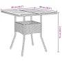 Set de Comedor de 3 Piezas para Jardín con Cojines Negros de Poliratán by , Garden chairs - Ref: Foro24-3334935, Price: 202,1...
