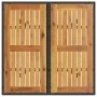 Conjunto de comedor de jardín de 5 piezas con cojines en negro de poliratán de , Sillas de jardín - Ref: Foro24-3334936, Prec...