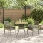 Conjunto de Comedor de Jardín de 3 Piezas con Cojines Gris Ratán Polímero de , Sillas de jardín - Ref: Foro24-3334937, Precio...