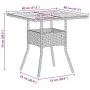 Juego de Comedor de Jardín de 3 Piezas con Cojines Beige Poliratán von , Gartenstühle - Ref: Foro24-3334939, Preis: 199,69 €,...