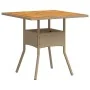Conjunto de Comedor de Jardín de 5 Piezas con Cojines Beige Polirratán by , Garden chairs - Ref: Foro24-3334940, Price: 309,6...