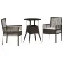 Juego de Comedor de Jardín de 3 Piezas Marrón Ratán Poliéster de , Sillas de jardín - Ref: Foro24-3334943, Precio: 170,27 €, ...