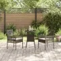 Juego de Comedor de Jardín de 3 Piezas Marrón Ratán Poliéster de , Sillas de jardín - Ref: Foro24-3334943, Precio: 170,27 €, ...