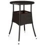 Juego de Comedor de Jardín de 3 Piezas Marrón Ratán Poliéster de , Sillas de jardín - Ref: Foro24-3334943, Precio: 170,27 €, ...