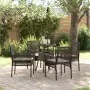 Juego de Comedor de Jardín de 5 Piezas Marrón Polirratán de , Sillas de jardín - Ref: Foro24-3334944, Precio: 280,72 €, Descu...