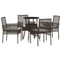 Juego de Comedor de Jardín de 5 Piezas Marrón Polirratán de , Sillas de jardín - Ref: Foro24-3334944, Precio: 280,72 €, Descu...