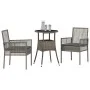 Juego de Comedor de Jardín de 3 Piezas Gris Ratán Sintético by , Garden chairs - Ref: Foro24-3334945, Price: 173,94 €, Discou...