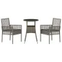 Juego de Comedor de Jardín de 3 Piezas Gris Ratán Sintético by , Garden chairs - Ref: Foro24-3334945, Price: 173,94 €, Discou...