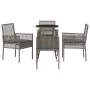 Conjunto de Comedor de Jardín de 5 Piezas Gris Poliratán von , Gartenstühle - Ref: Foro24-3334946, Preis: 287,15 €, Rabatt: %