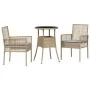 Juego de Comedor de Jardín Set de 3 Beige Mimbre, Vidrio Duradero | Foro24.es | Tu tienda online para hogar, jardín y más Foro24.es