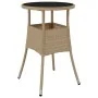 Juego de Comedor de Jardín Set de 3 Beige Mimbre, Vidrio Duradero | Foro24.es | Tu tienda online para hogar, jardín y más Foro24.es