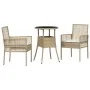Juego de Comedor de Jardín de 3 Piezas Beige Polirratán by , Garden chairs - Ref: Foro24-3334949, Price: 171,41 €, Discount: %