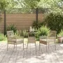 Juego de Comedor de Jardín de 3 Piezas Beige Polirratán by , Garden chairs - Ref: Foro24-3334949, Price: 171,41 €, Discount: %