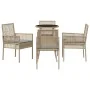 Conjunto de Comedor de Jardín de 5 Piezas Beige Polirratán de , Sillas de jardín - Ref: Foro24-3334948, Precio: 285,17 €, Des...