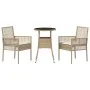 Juego de Comedor de Jardín de 3 Piezas Beige Polirratán by , Garden chairs - Ref: Foro24-3334949, Price: 171,41 €, Discount: %