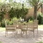 Conjunto de Comedor de Jardín Beige de Ratán Polivarato by , Garden chairs - Ref: Foro24-3334950, Price: 283,01 €, Discount: %