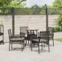Conjunto de muebles de comedor Conjunto de 5 Negro Ratán, Poliéster von , Gartenstühle - Ref: Foro24-3334952, Preis: 268,84 €...