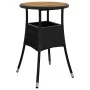Conjunto de muebles de comedor Conjunto de 5 Negro Ratán, Poliéster von , Gartenstühle - Ref: Foro24-3334952, Preis: 268,84 €...