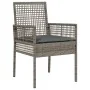 Conjunto de Muebles de Comedor Conjunto de 5 Gris Ratán, Vidrio | Foro24.es | Tu tienda online para hogar, jardín y más Foro24.es