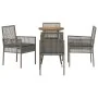 Conjunto de Muebles de Comedor Conjunto de 5 Gris Ratán, Vidrio | Foro24.es | Tu tienda online para hogar, jardín y más Foro24.es