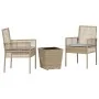 Conjunto de bistro de jardín de 3 piezas con cojines Beige de polirratán by , Garden chairs - Ref: Foro24-3334958, Price: 155...