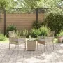 Conjunto de bistro de jardín de 3 piezas con cojines Beige de polirratán by , Garden chairs - Ref: Foro24-3334958, Price: 155...