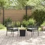 Conjunto de Bistro de Jardín de 3 Piezas con Cojines Ratan de Polipropileno Negro von , Gartenstühle - Ref: Foro24-3334960, P...