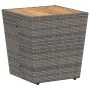 Conjunto de Bistro de Jardín de 3 Piezas con Cojines Gris de Poliratán von , Gartenstühle - Ref: Foro24-3334961, Preis: 178,7...