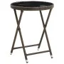 Juego de Bistro de Jardín de 3 Piezas con Cojines Marrón de Poliratán de , Sillas de jardín - Ref: Foro24-3334963, Precio: 17...