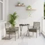 Conjunto de Bistro de Jardín de 3 Piezas con Cojines Gris de Poliratán von , Gartenstühle - Ref: Foro24-3334964, Preis: 170,7...