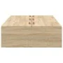 Estructura de Cama de Almacenamiento en Roble Sonoma 80x200 cm | Foro24.es | Tu tienda online para hogar, jardín y más Foro24.es