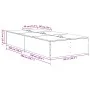 Estructura de Cama de Almacenamiento en Roble Sonoma 80x200 cm | Foro24.es | Tu tienda online para hogar, jardín y más Foro24.es