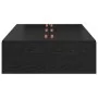 Estructura de Cama Roble Negro Madera elaborada Individual | Foro24.es | Tu tienda online para hogar, jardín y más Foro24.es