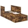 Estructura de Cama de Almacenamiento en Roble Ahumado 90x200 cm | Foro24.es | Tu tienda online para hogar, jardín y más Foro24.es