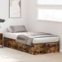 Estructura de Cama de Almacenamiento en Roble Ahumado 90x200 cm | Foro24.es | Tu tienda online para hogar, jardín y más Foro24.es