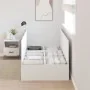 Estructura de cama de almacenamiento Blanca 100x200 cm de , Camas y somieres - Ref: Foro24-3335349, Precio: 221,49 €, Descuen...