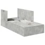Estructura de cama de almacenamiento Gris concreto 100x200 cm | Foro24.es | Tu tienda online para hogar, jardín y más Foro24.es