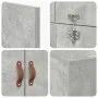 Estructura de cama de almacenamiento Gris concreto 100x200 cm | Foro24.es | Tu tienda online para hogar, jardín y más Foro24.es