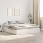 Marco de Cama Blanco Madera King Marco con Almacenamiento by , Beds and slatted bases - Ref: Foro24-3335357, Price: 448,17 €,...