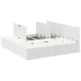 Marco de Cama Blanco Madera King Marco con Almacenamiento by , Beds and slatted bases - Ref: Foro24-3335357, Price: 448,17 €,...